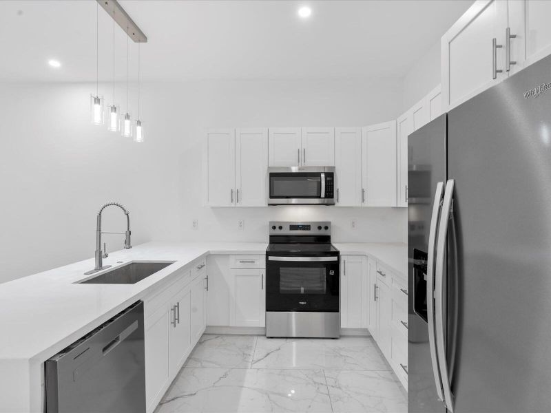 Furnished interior view inside a new home in , Fort Lauderdale (Image 10).
