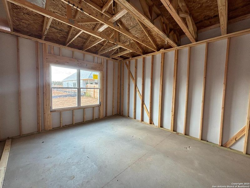 In-progress construction of a new home in The Heights at Saddlebrook Ranch 60's, Schertz, TX (Image 25).