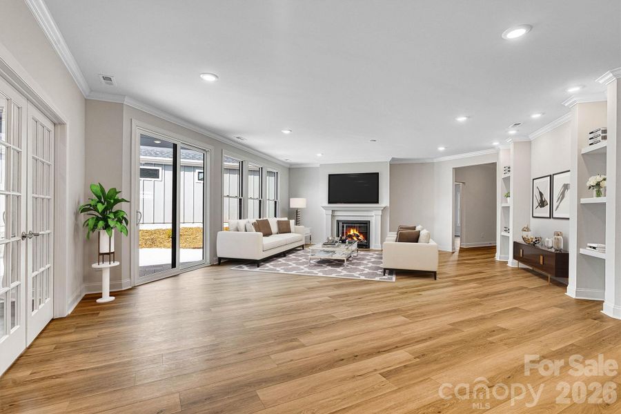 Furnished interior view inside a new home in The Courtyards at Lake Davidson, Mooresville (Image 15).