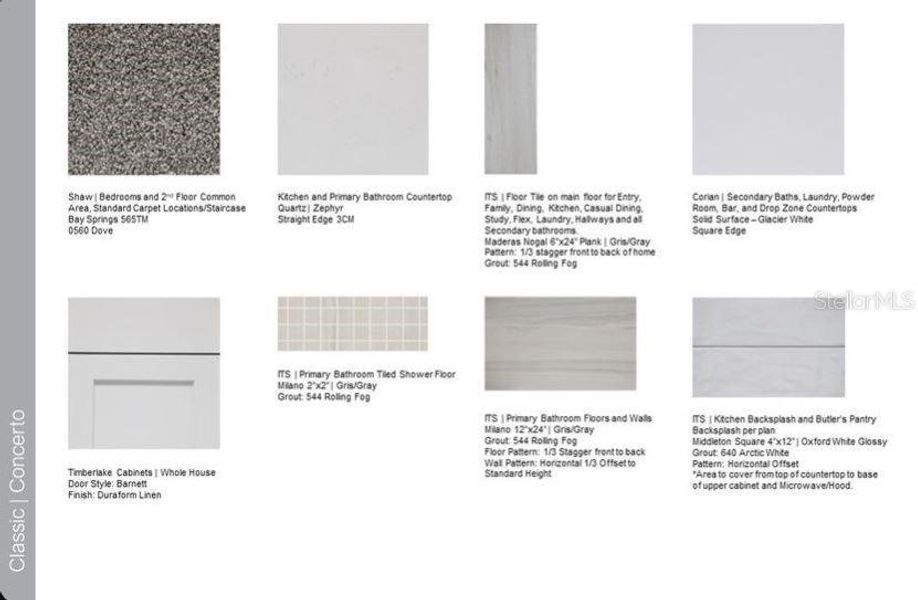 Design selections ~ Home is under construction, selections are subject to change