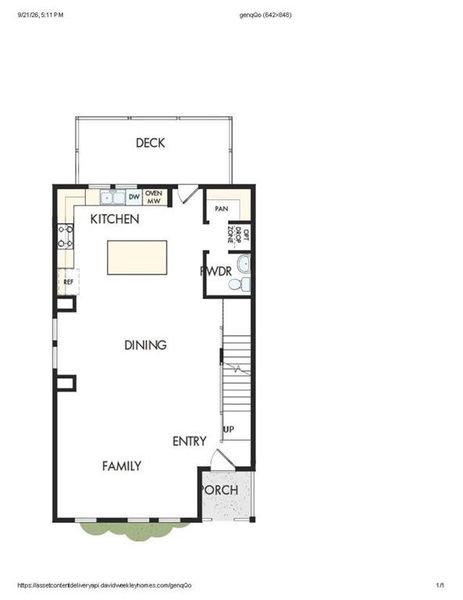 2D floor plan layout of this home in Celesta, Scottdale, GA (Image 5).