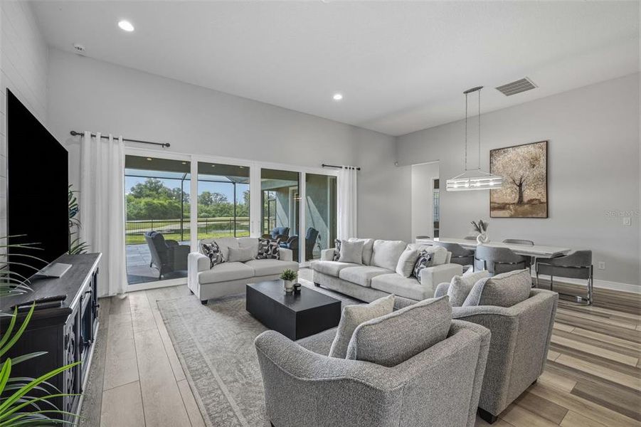 Furnished interior view inside a new home in Waterset, Apollo Beach (Image 17). Furnished interior view inside a new home in Waterset, Apollo Beach (Image 17).