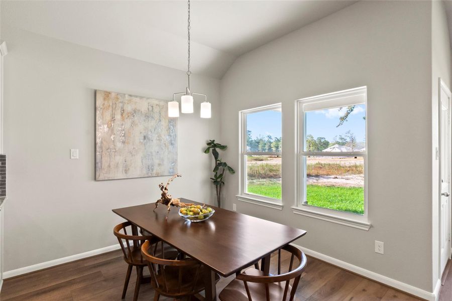 Furnished interior view inside a new home in Lexington Heights 50', Willis (Image 9).