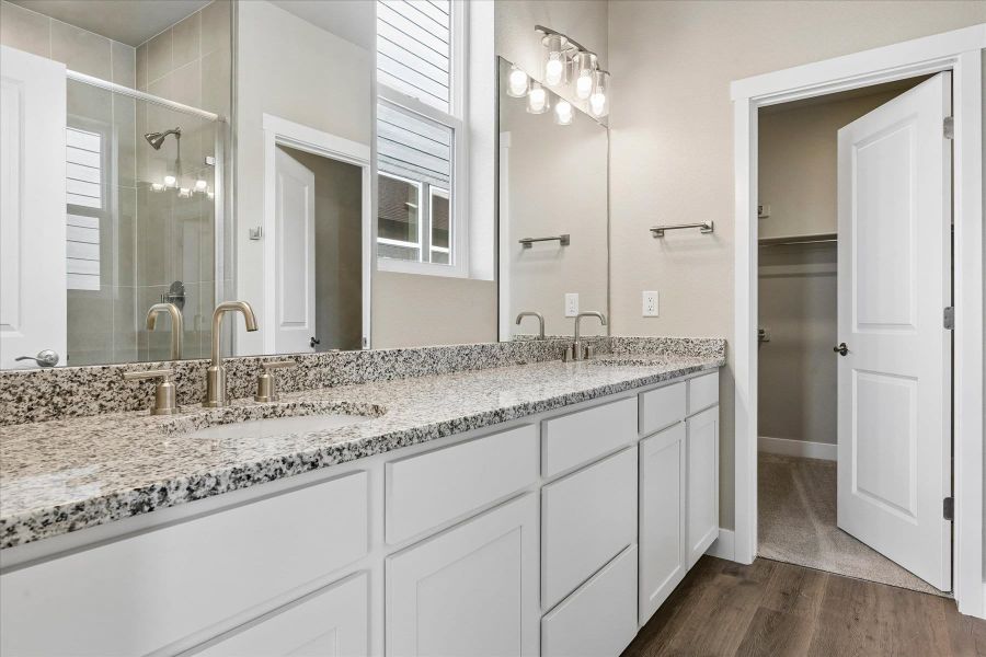 Furnished interior view inside a new home in The Trails at Aspen Ridge, Colorado Springs (Image 8).