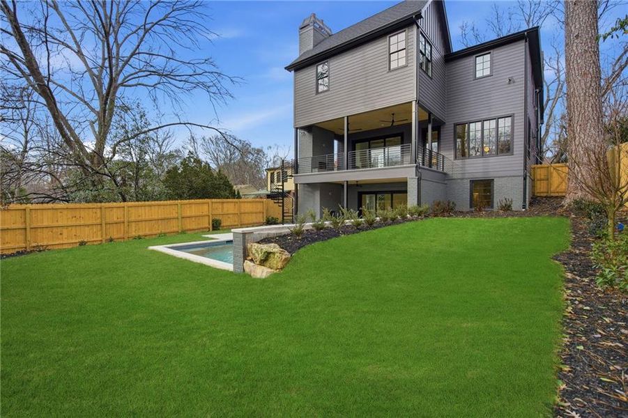 Exterior details and patio area of a home in , Atlanta (Image 29).