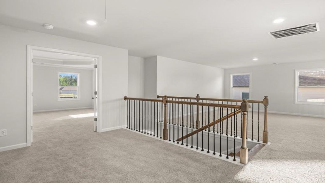 Spacious, unfurnished interior of a new home in Hamptons at Riverwood East, Dallas (Image 29).