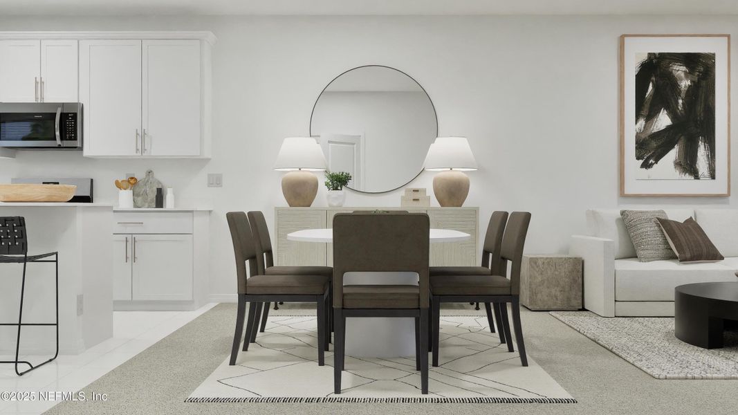 Furnished interior view inside a new home in Hardwick Farms, Jacksonville (Image 9).