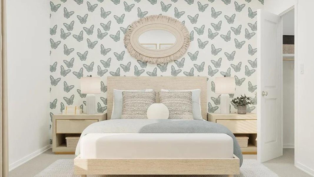 Furnished interior view inside a new home in Cotton Brook, Hutto (Image 17). Furnished interior view inside a new home in Cotton Brook, Hutto (Image 17).