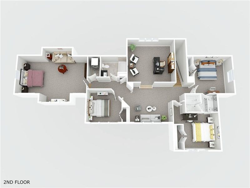2D floor plan layout of this home in , Rydal, GA (Image 6).