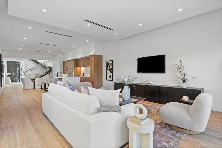 Furnished interior view inside a new home in , Miami (Image 7).