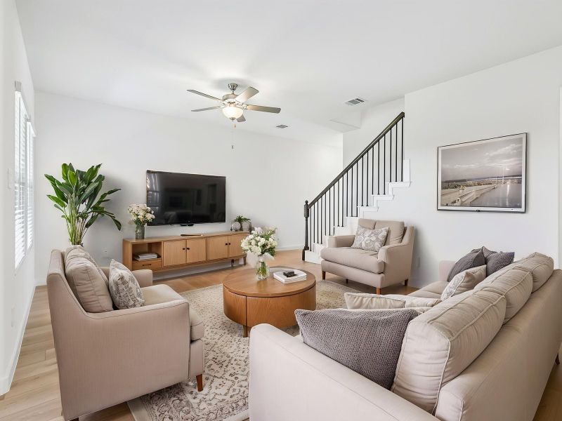 Furnished interior view inside a new home in Cibolo Hills West - Spring Series, Fort Worth (Image 5).