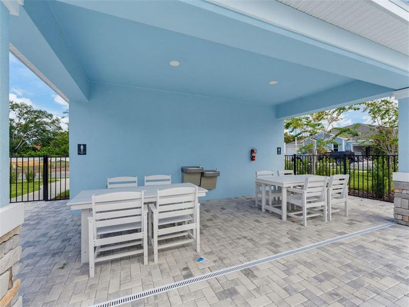 Exterior details and patio area of a home in , Clearwater (Image 38).