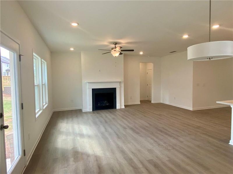 Spacious, unfurnished interior of a new home in Eastlyn Crossing, Flowery Branch (Image 16). Spacious, unfurnished interior of a new home in Eastlyn Crossing, Flowery Branch (Image 16).