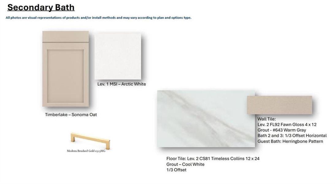 Sample of building materials used in homes in Waterhaven Single Family, Cumming (Image 30).