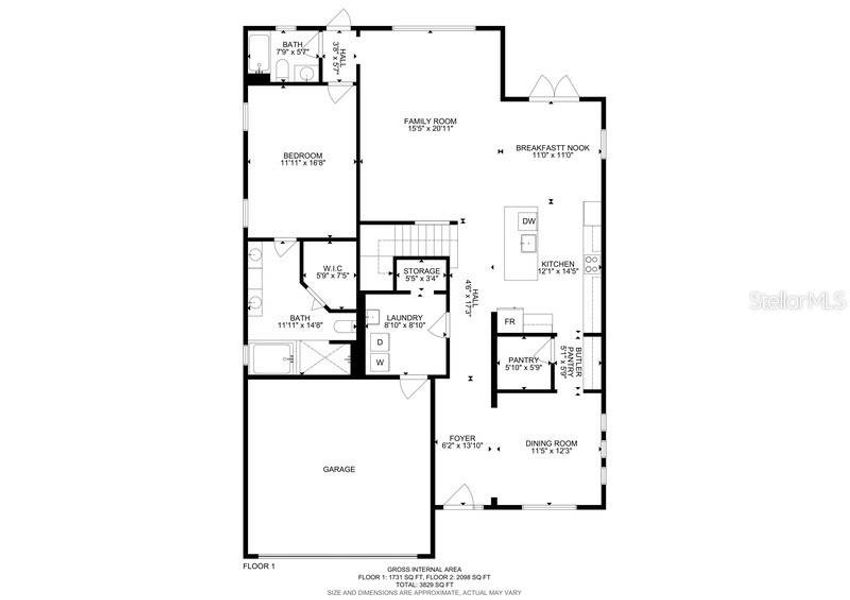 2D floor plan layout of this home in , Zephyrhills, FL (Image 4).