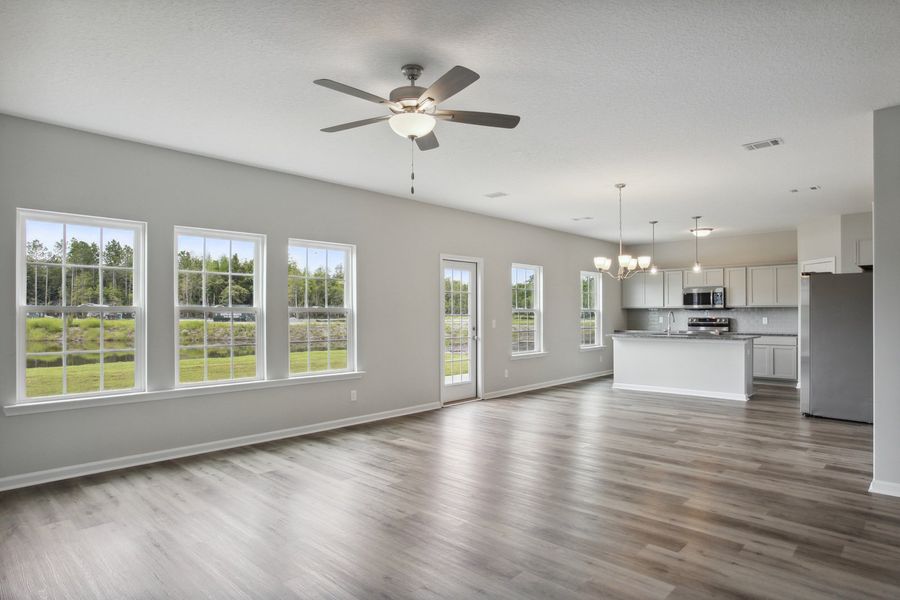 Representative unfurnished interior of a home built from the The Barrington by RTS Homes in The Pointe at Villages on Marne, Hinesville (Image 19).