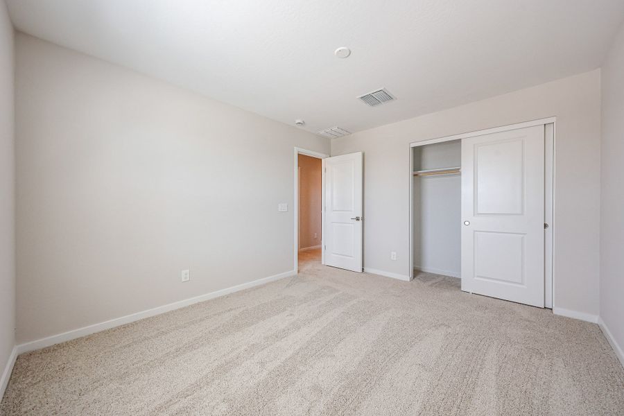 A room with white doors.
