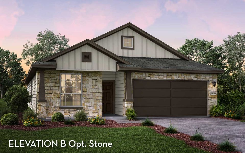 Representative exterior photo of a completed home built from the Sioux by CastleRock Communities in Hughes Landing, Dickinson, TX (Image 15). Representative exterior photo of a completed home built from the Sioux by CastleRock Communities in Hughes Landing, Dickinson, TX (Image 15).