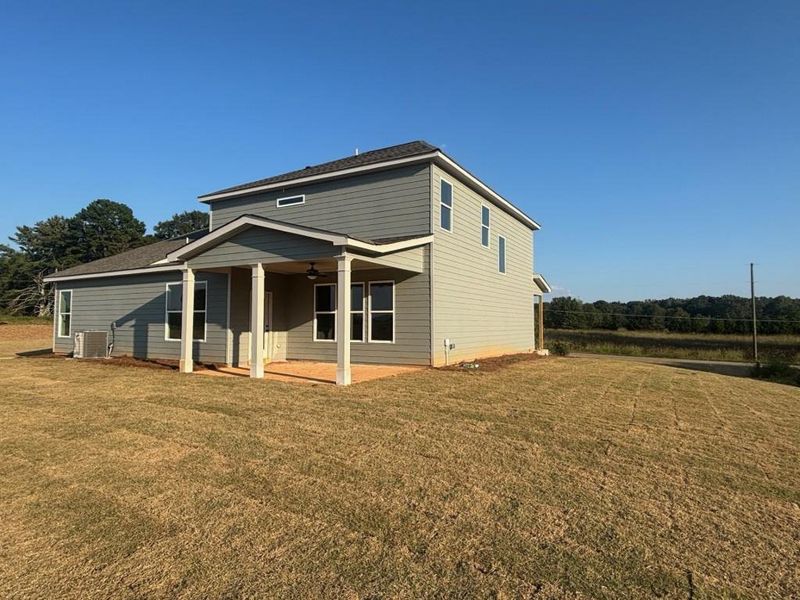 Exterior details and patio area of a home in Magnolia Ridge, Monroe (Image 32).