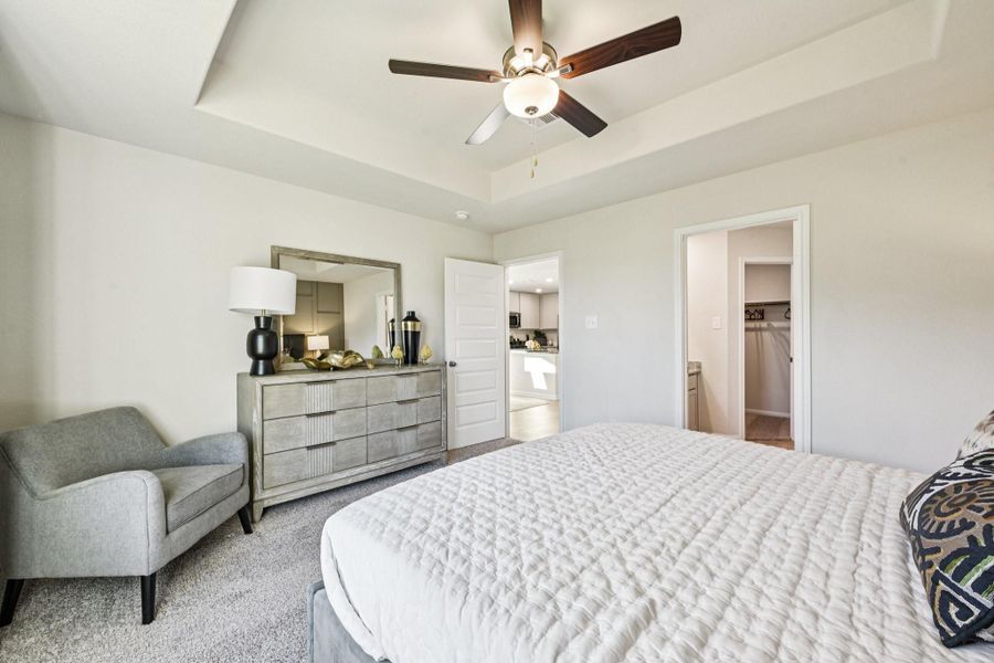 Furnished interior view inside a new home in The Landing, New Caney (Image 8).