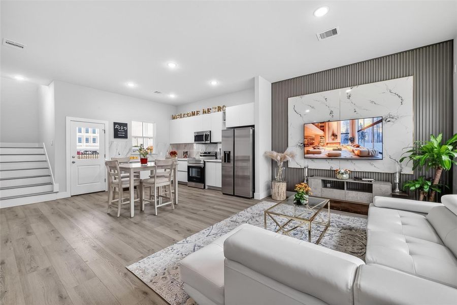 Furnished interior view inside a new home in Metro Village, Houston (Image 12).