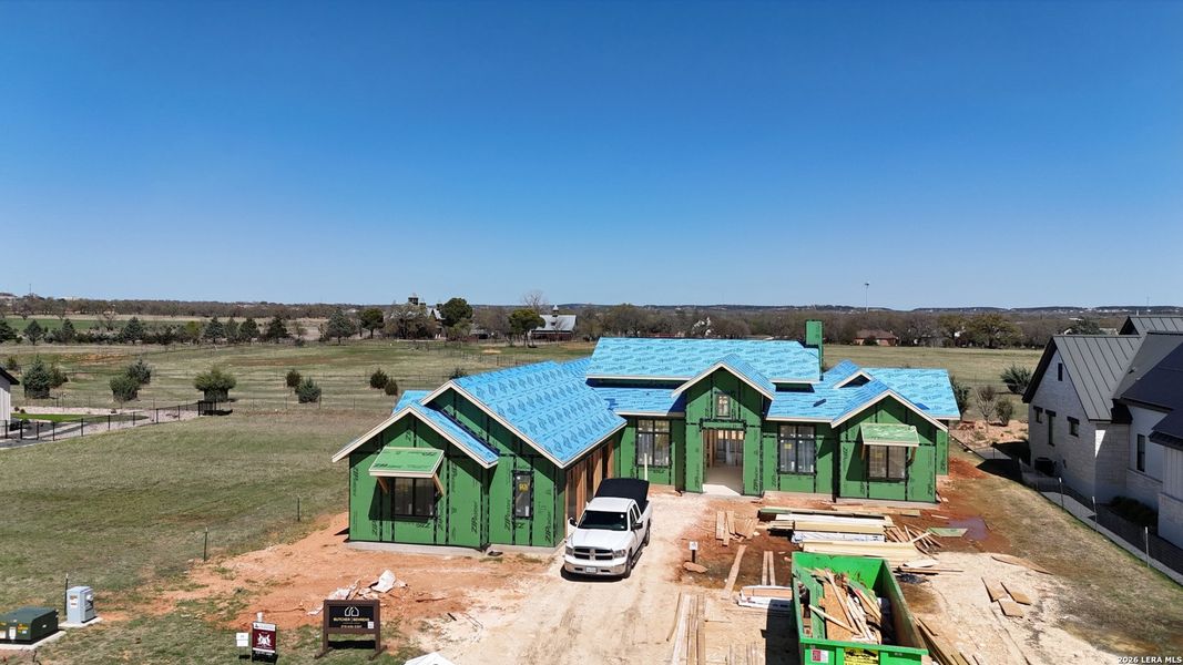 In-progress construction of a new home in , Fredericksburg, TX (Image 4).