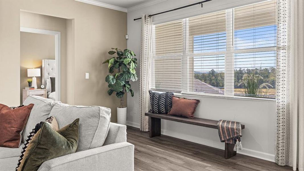 Furnished interior view inside a new home in Lost Creek, Dallas (Image 33).