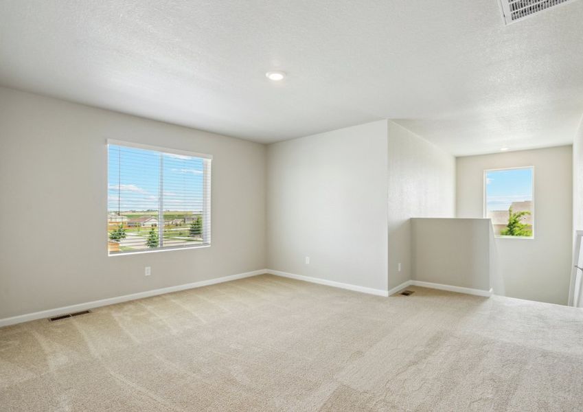 There is a game room upstairs.