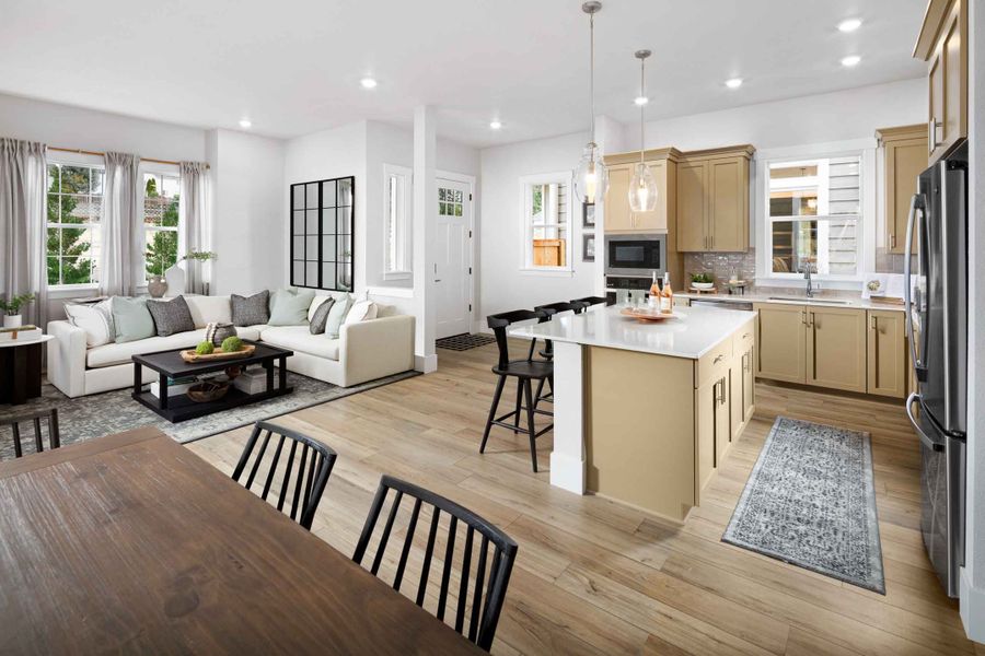 Representative furnished interior of a home built from the Holly by Risewell Homes in Elevon, Lavon (Image 5).