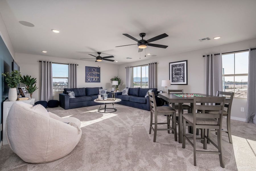 Furnished interior view inside a new home in The Villages at North Copper Canyon, Surprise (Image 9).