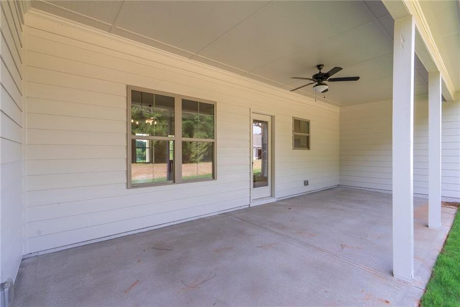 Exterior details and patio area of a home in , Social Circle (Image 17).