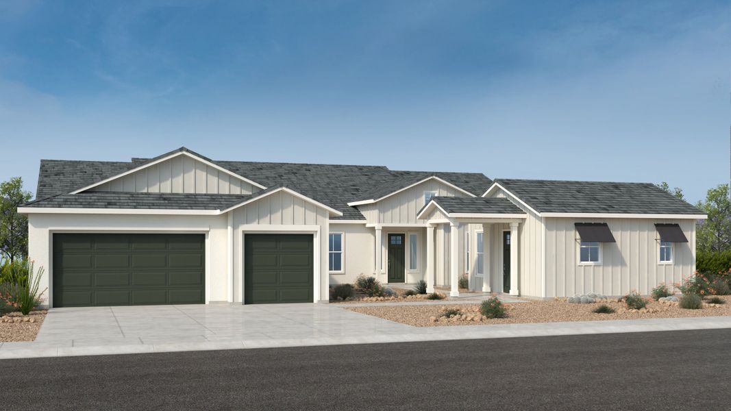 Front exterior of a home in the Verdin Capstone Collection community, located in Phoenix, AZ (Image 10).