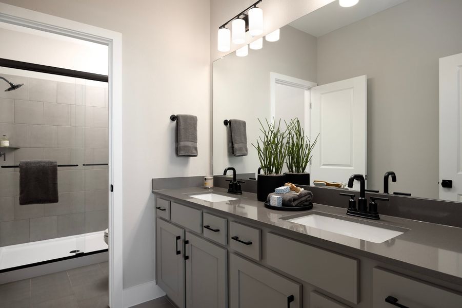 Representative furnished interior of a home built from the 4054 by Risewell Homes in Parkton Square, Kyle (Image 16).