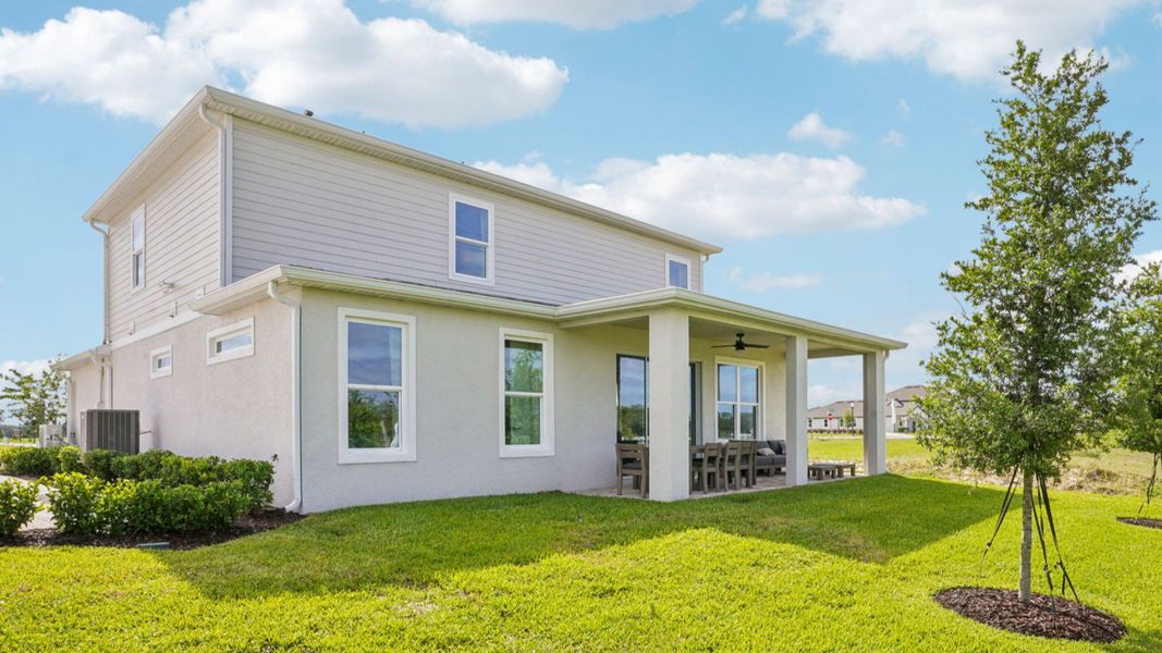 Representative exterior photo of a completed home built from the Sweetgum by DRB Homes in Ardisia Park, New Smyrna Beach, FL (Image 29).