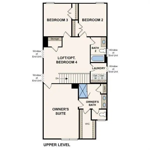 2D floor plan layout of this home in Sherwood Square, Flowery Branch, GA (Image 4).