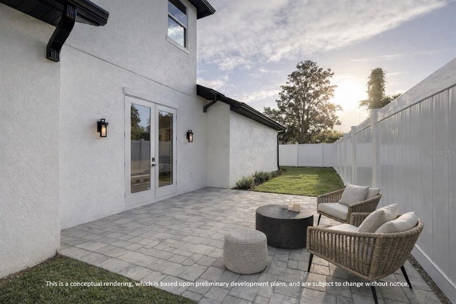 Exterior details and patio area of a home in , Winter Park (Image 11).
