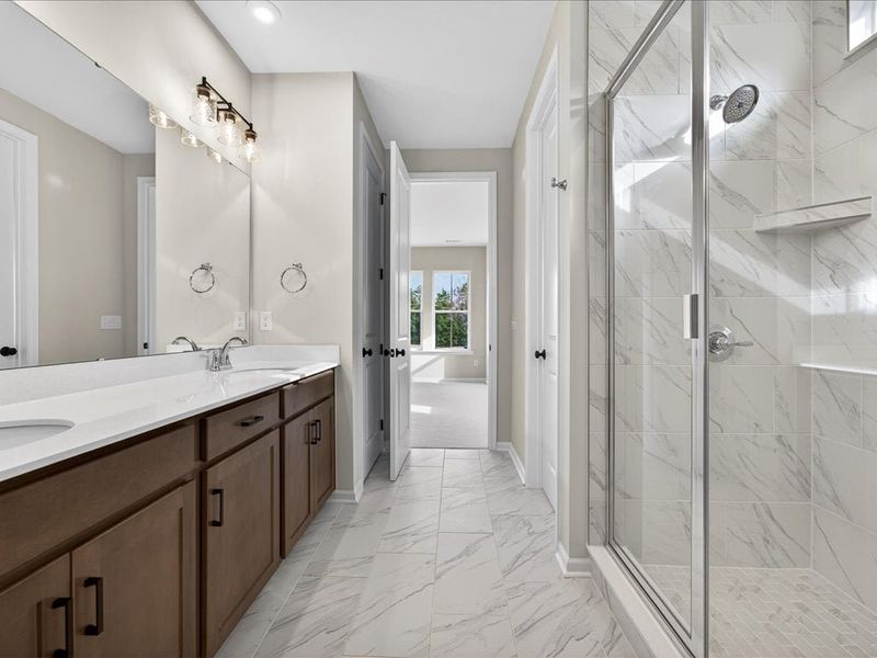 Furnished interior view inside a new home in Bellflower, Charlotte (Image 11).