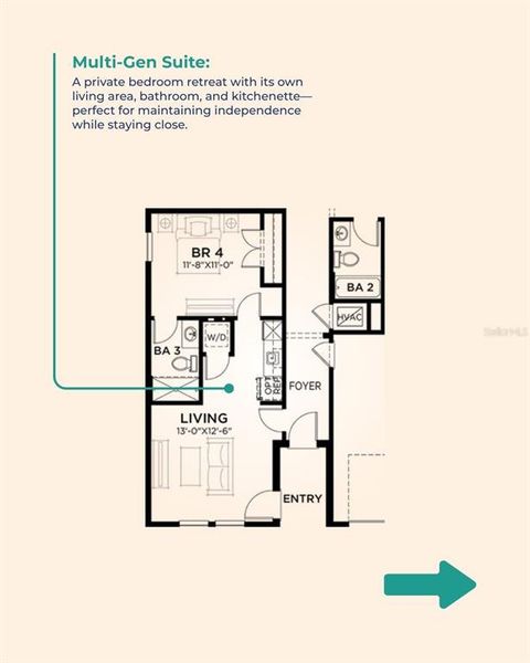 2D floor plan layout of this home in Crosswinds, Haines City, FL (Image 3).