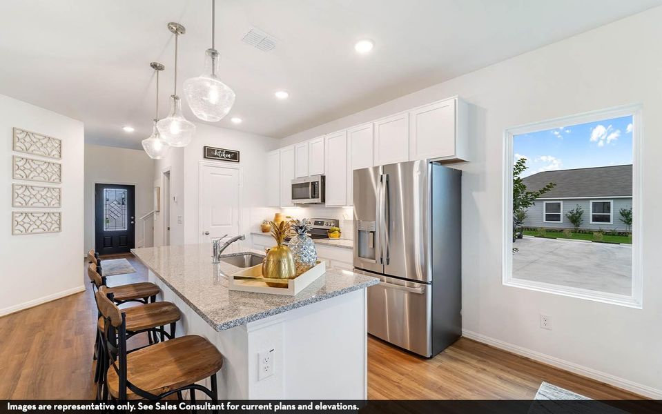 Furnished interior view inside a new home in Sweetgrass Village, Crosby (Image 14).