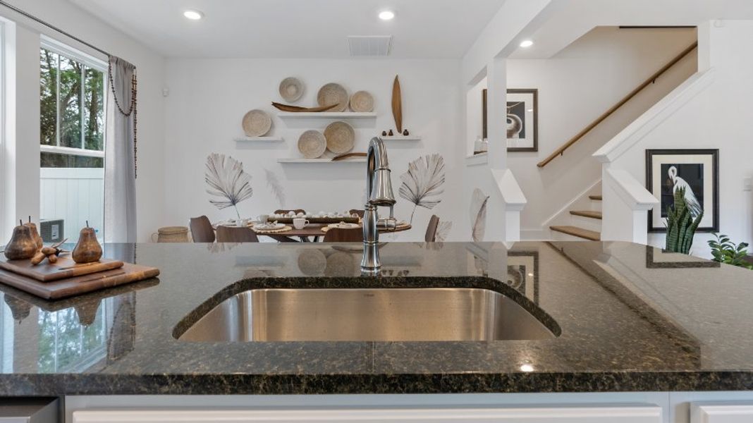 Furnished interior view inside a new home in Sidney Creek Townhomes, Zebulon (Image 15).