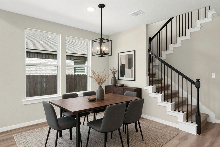 Furnished interior view inside a new home in University Heights, Round Rock (Image 6).