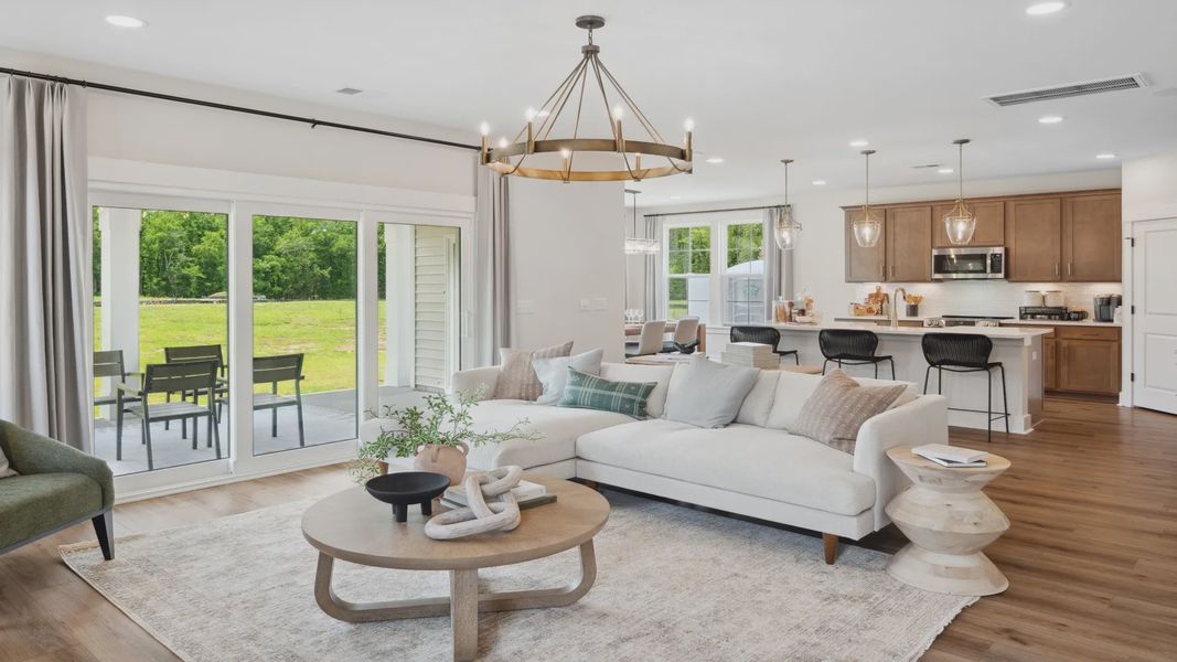 Furnished interior view inside a new home in Creekside at Andrews, Summerville (Image 12).