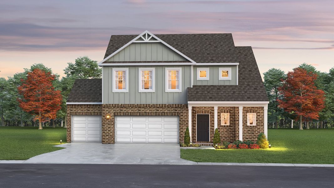 Craftsman 2 with 3-Car Garage (R3)