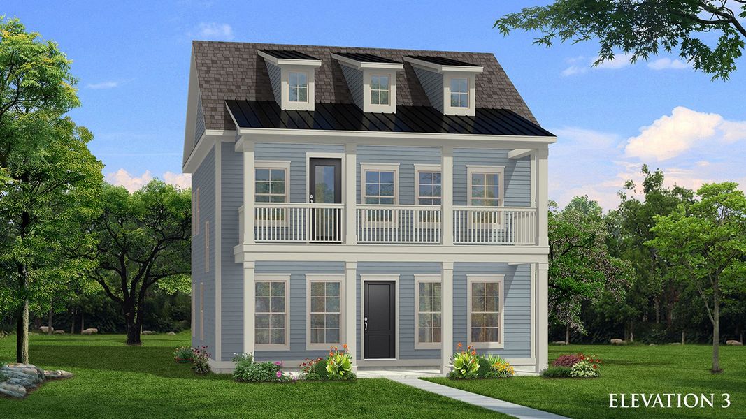 Front exterior of a home in the Miller Farm Single Family Homes community, located in Pineville, NC (Image 7).