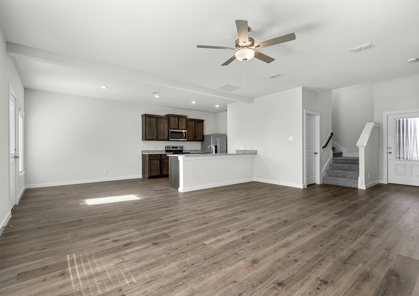 The living room is a spacious living area.