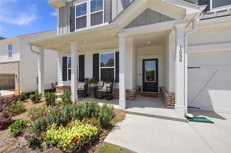 Exterior details and patio area of a home in Berkeley Mill, Cumming (Image 3).