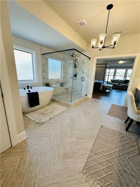 Furnished interior view inside a new home in , Cumming (Image 17).