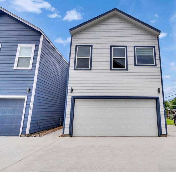 Front with two car garage. Front with two car garage.