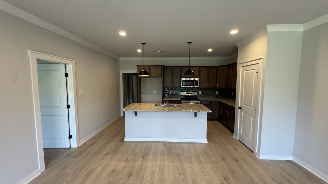 Furnished interior view inside a new home in The Greens at Legacy Townhomes, Springfield (Image 7).