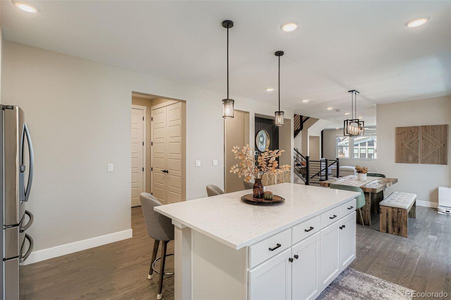 Furnished interior view inside a new home in , Denver (Image 31).